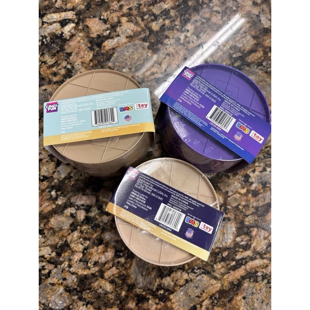 RMS Crazy Fun Mystery Dumplings Set Of 3 Galaxy Stuffed And Starlight New